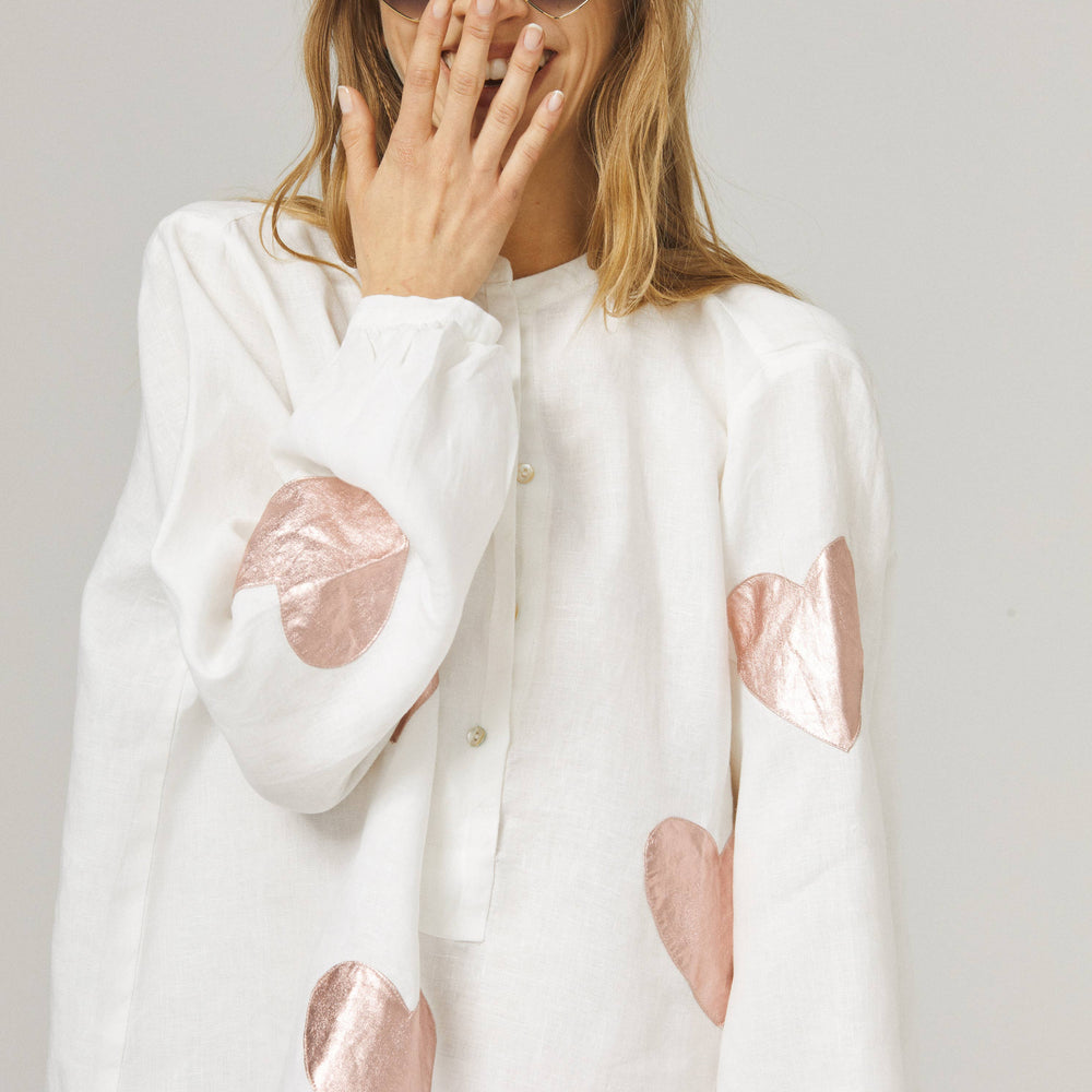 CUPID LINEN OVERSIZED SHIRT