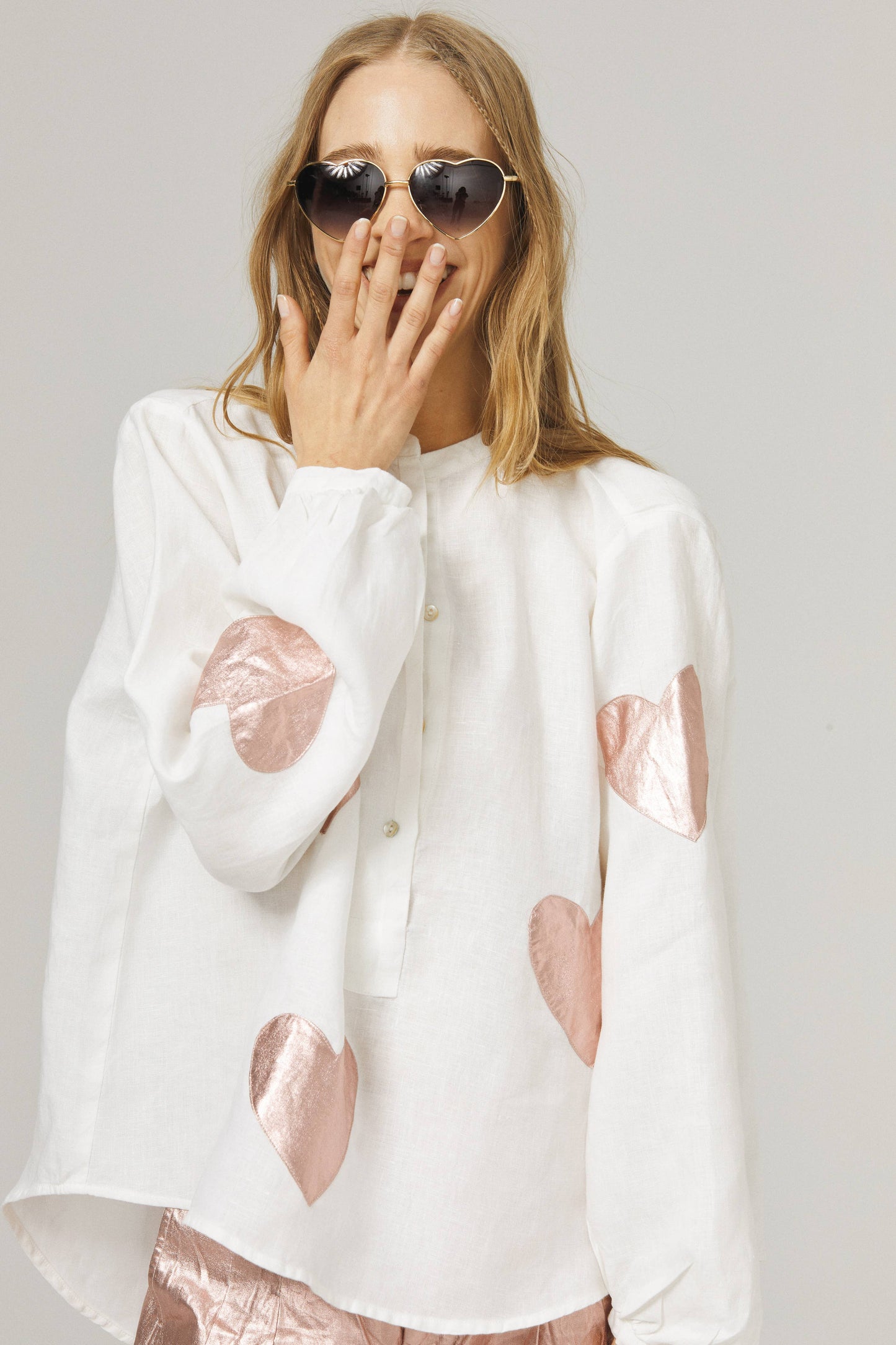 CUPID LINEN OVERSIZED SHIRT