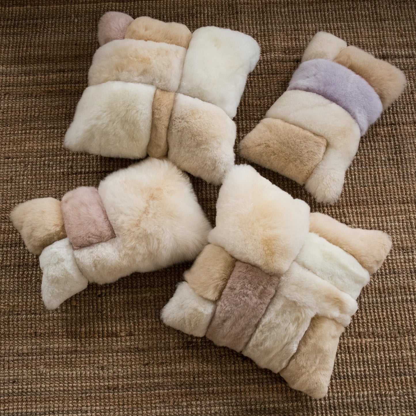 ALPACA SANDSTONE COLORBLOCK PILLOW