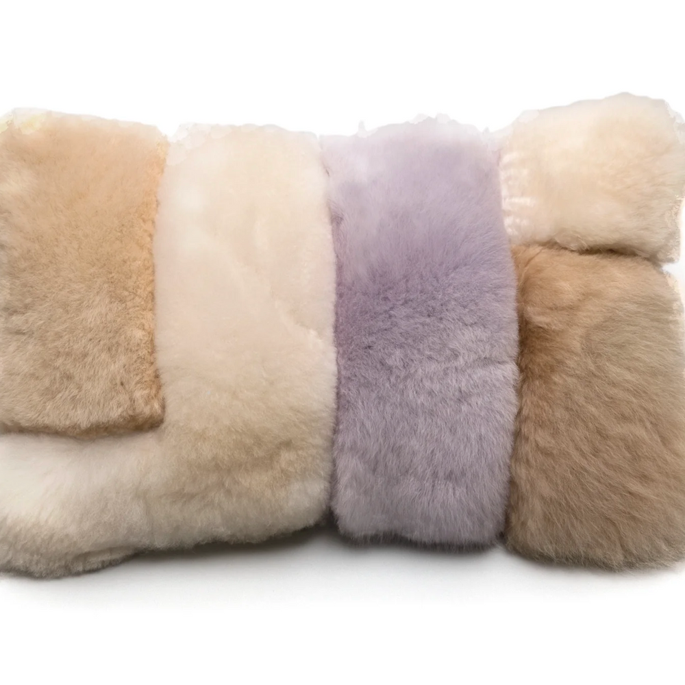 ALPACA LAVENDER COLORBLOCK LUMBAR PILLOW