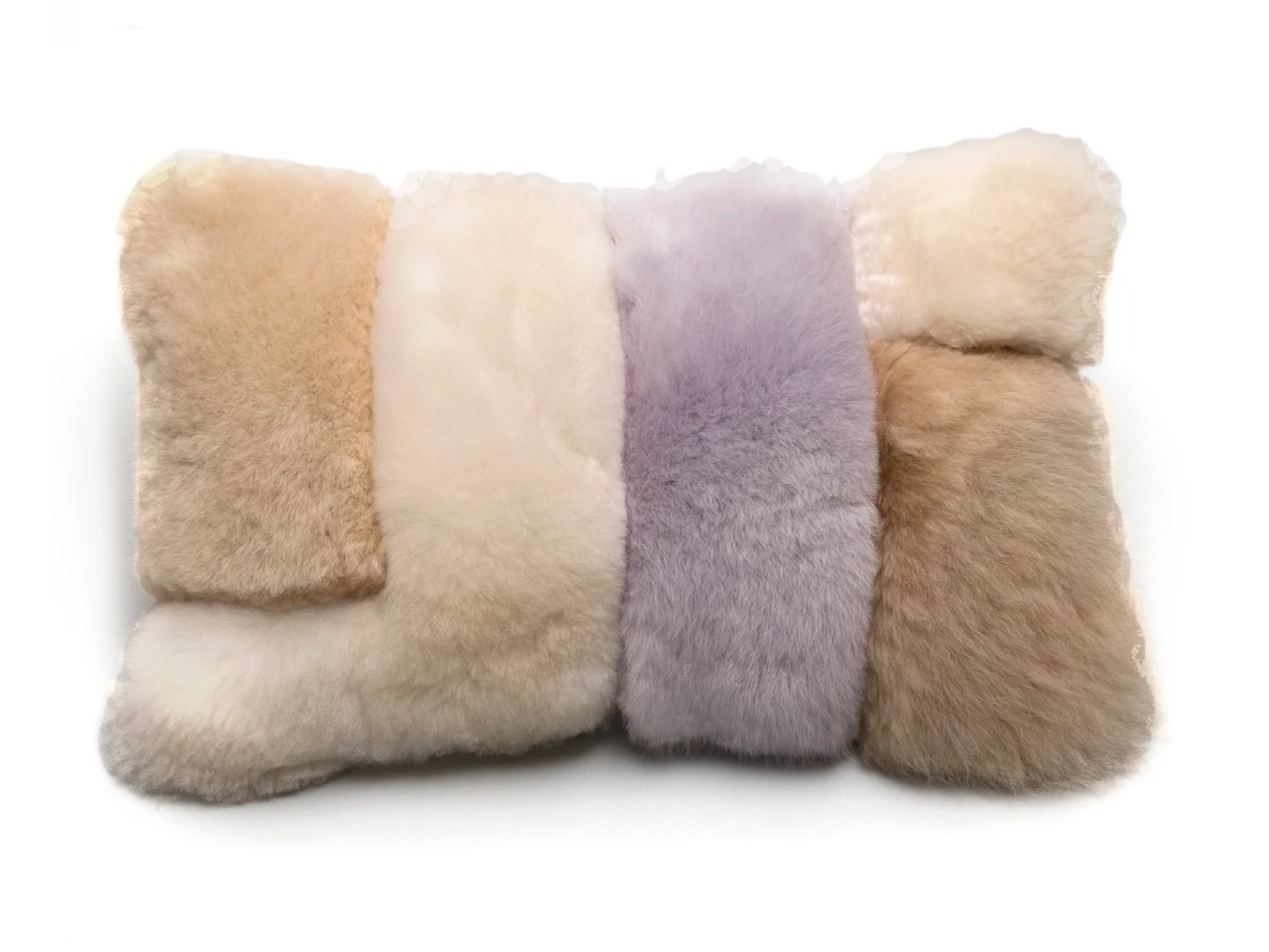 ALPACA LAVENDER COLORBLOCK LUMBAR PILLOW