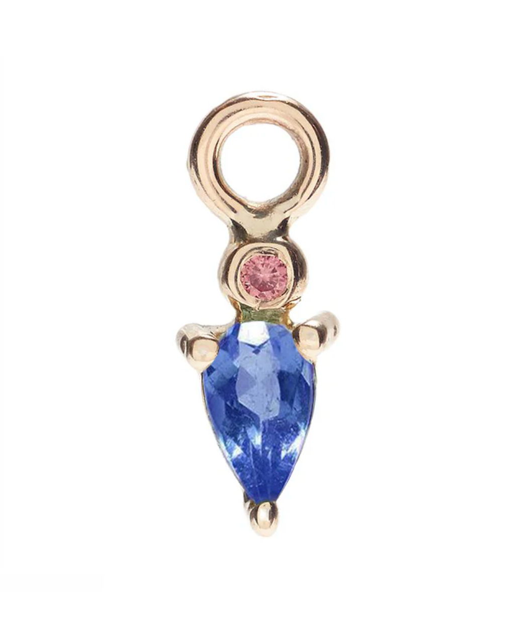 DROPLET CHARM WITH BLUE SAPPHIRE