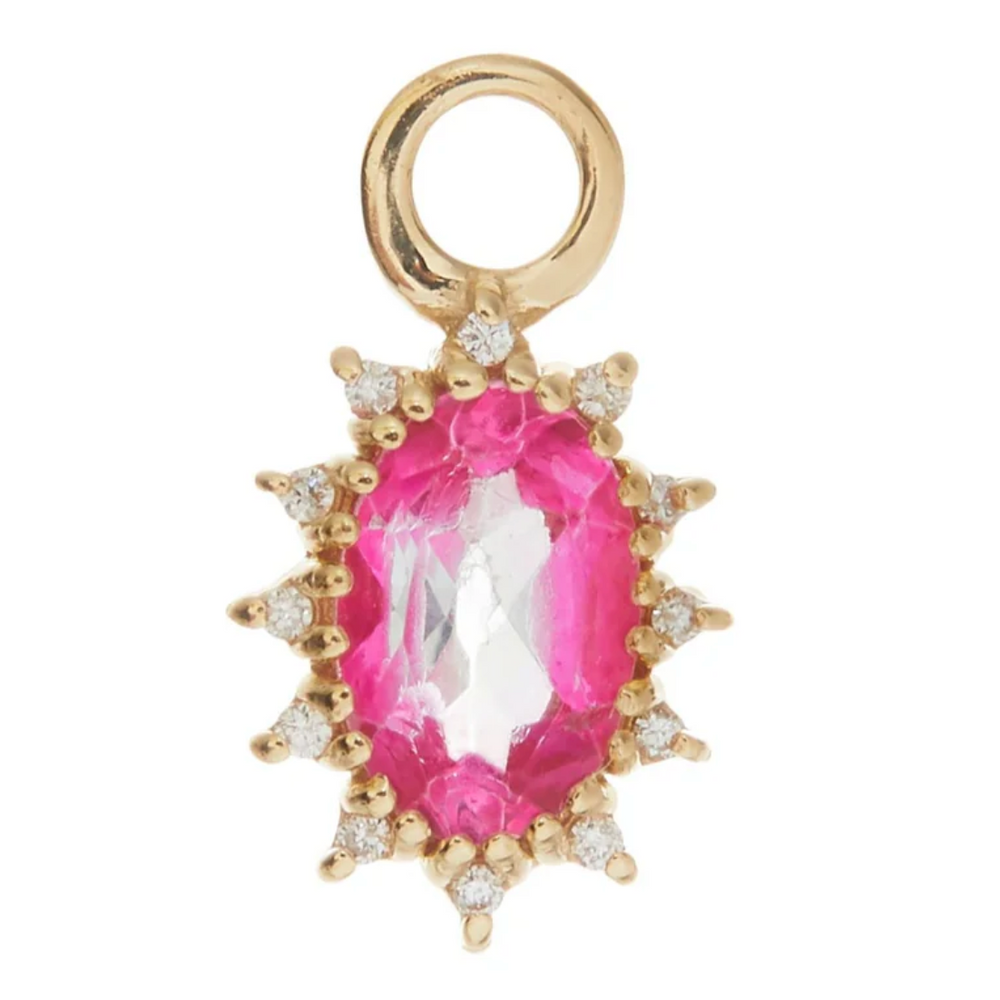 DIANA CHARM WITH PINK TOPAZ