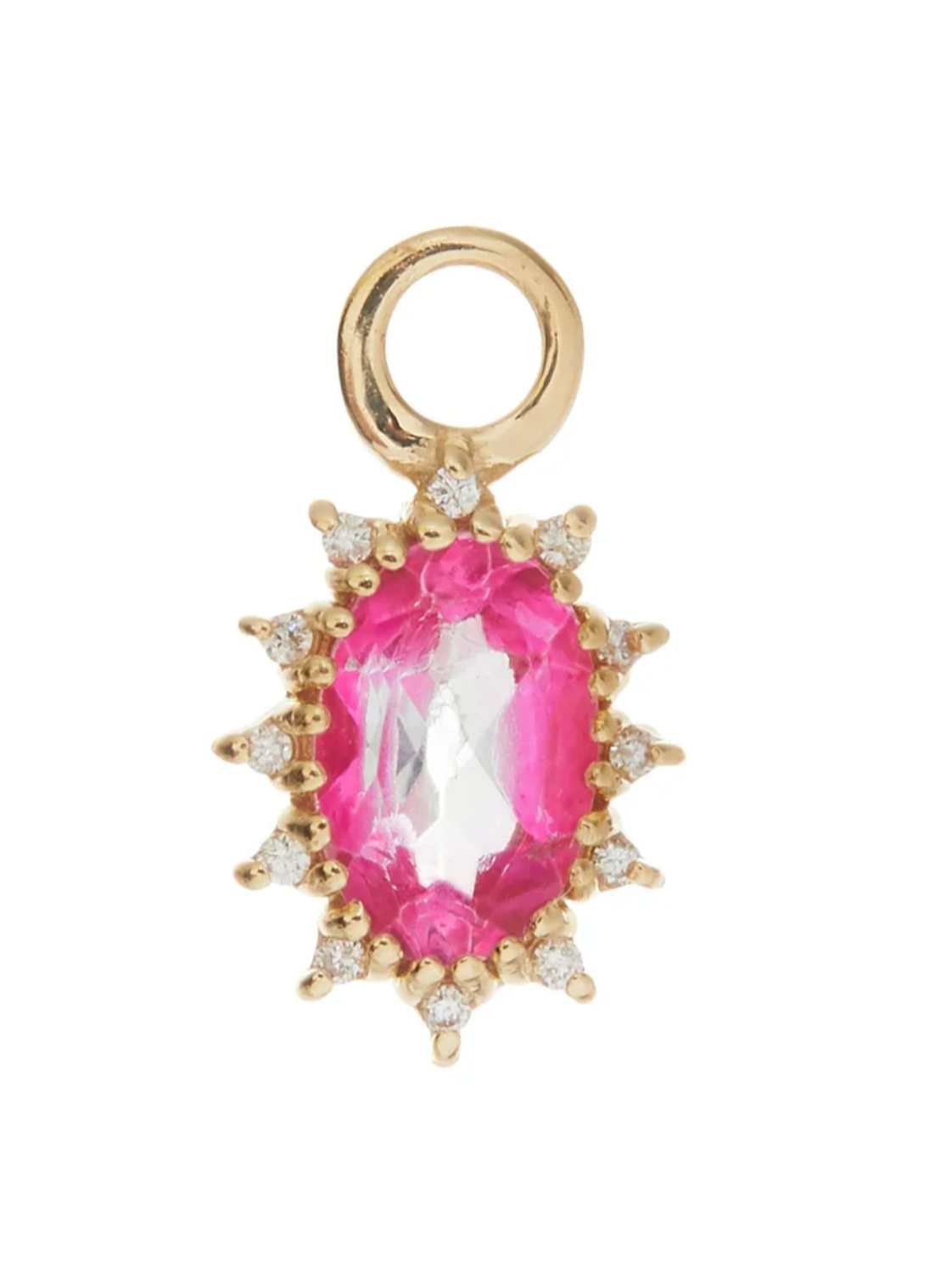 DIANA CHARM WITH PINK TOPAZ