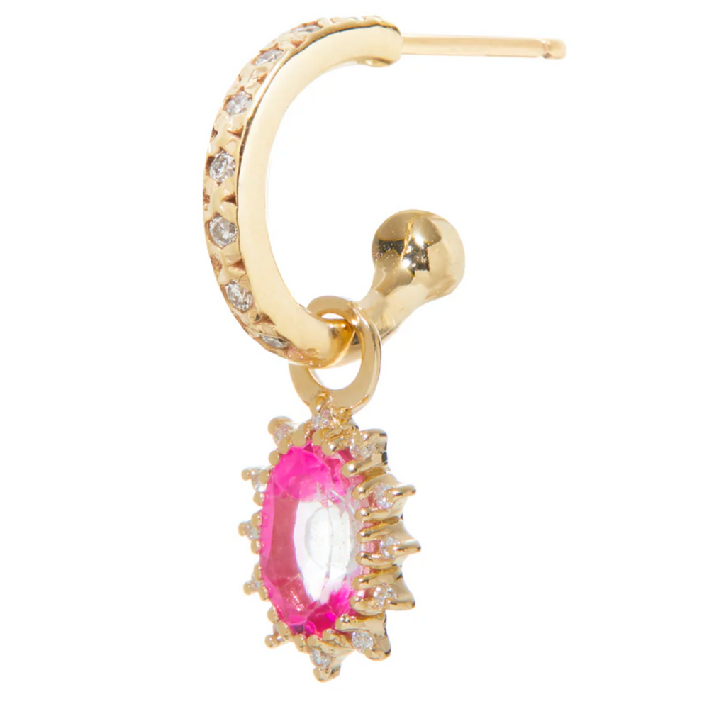 DIANA CHARM WITH PINK TOPAZ