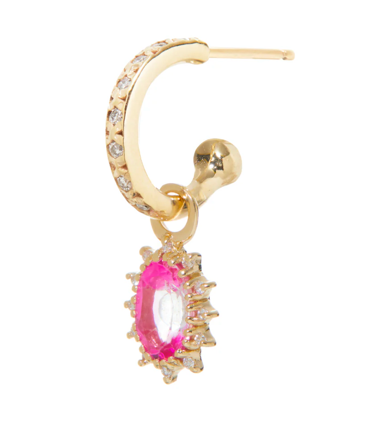 DIANA CHARM WITH PINK TOPAZ