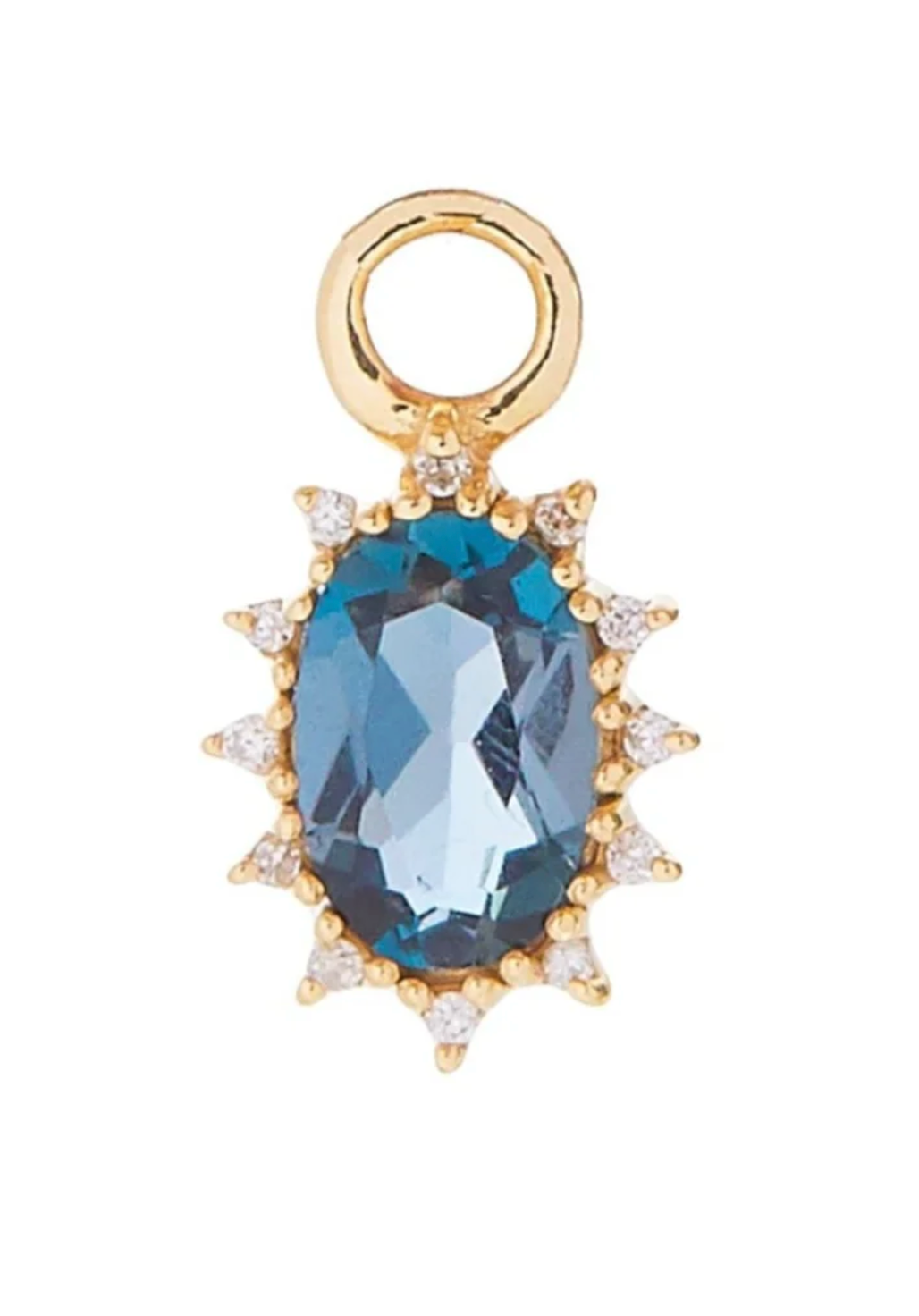 DIANA CHARM WITH BLUE TOPAZ