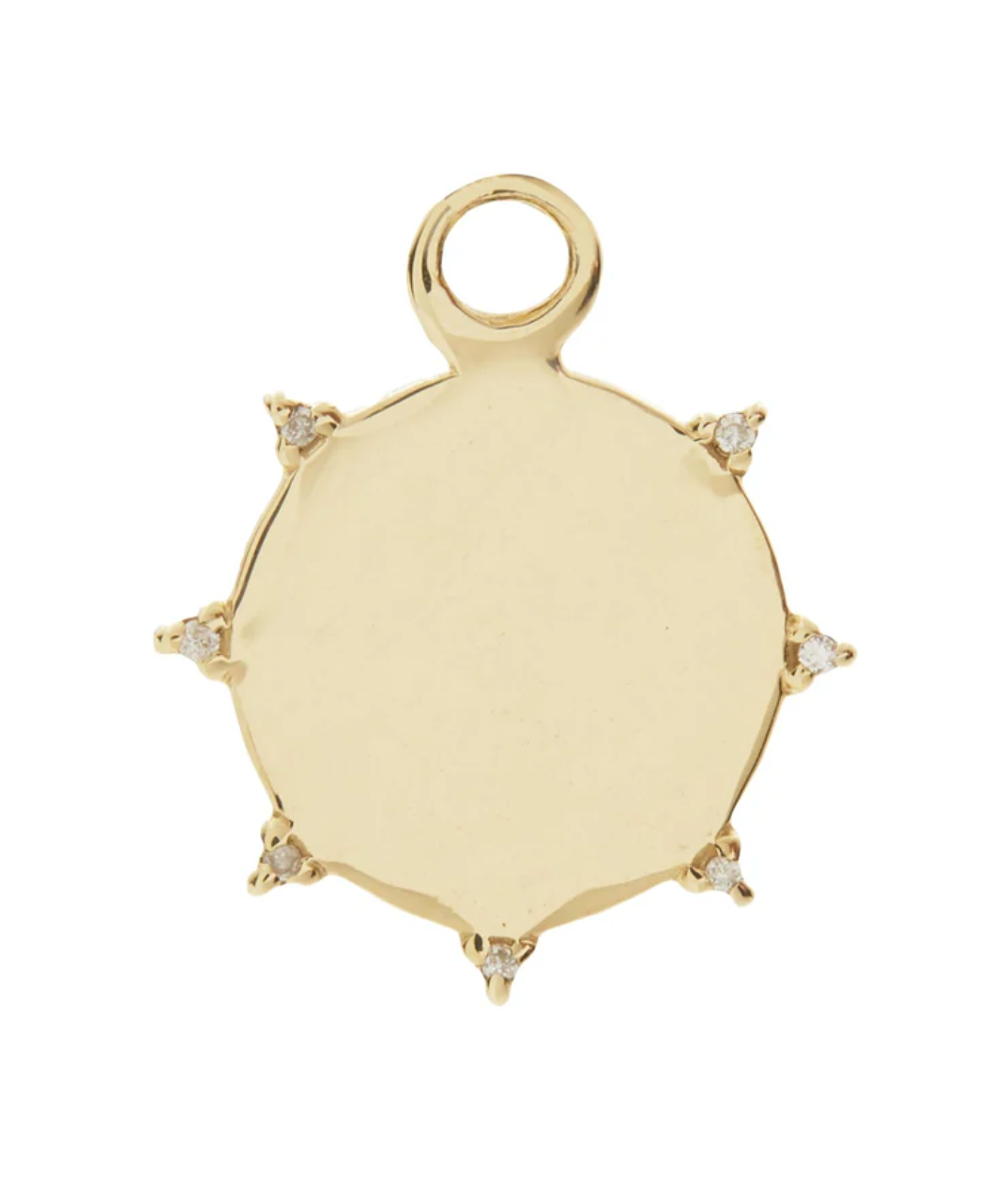 DIAMOND SUNBEAM MEDALLION CHARM